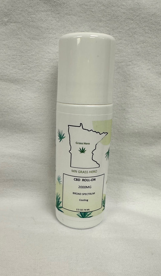 CBD Joint and Muscle Pain Relief Roll On 2000mg- Broad Spectrum