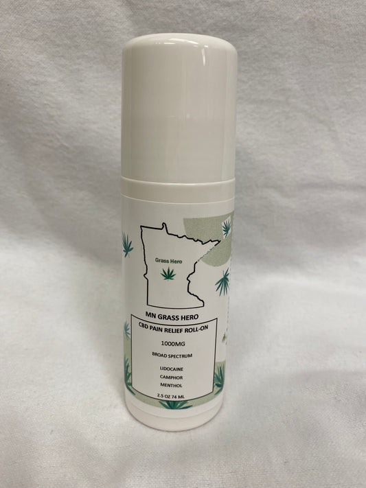 CBD Joint and Muscle Pain Relief Roll On 1000mg- Broad Spectrum